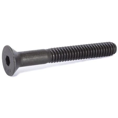 Newport Fasteners 7/16"-14 Socket Head Cap Screw, Flat, Black Oxide Alloy Steel, 2-1/2 in Length, 50 PK 316221-50